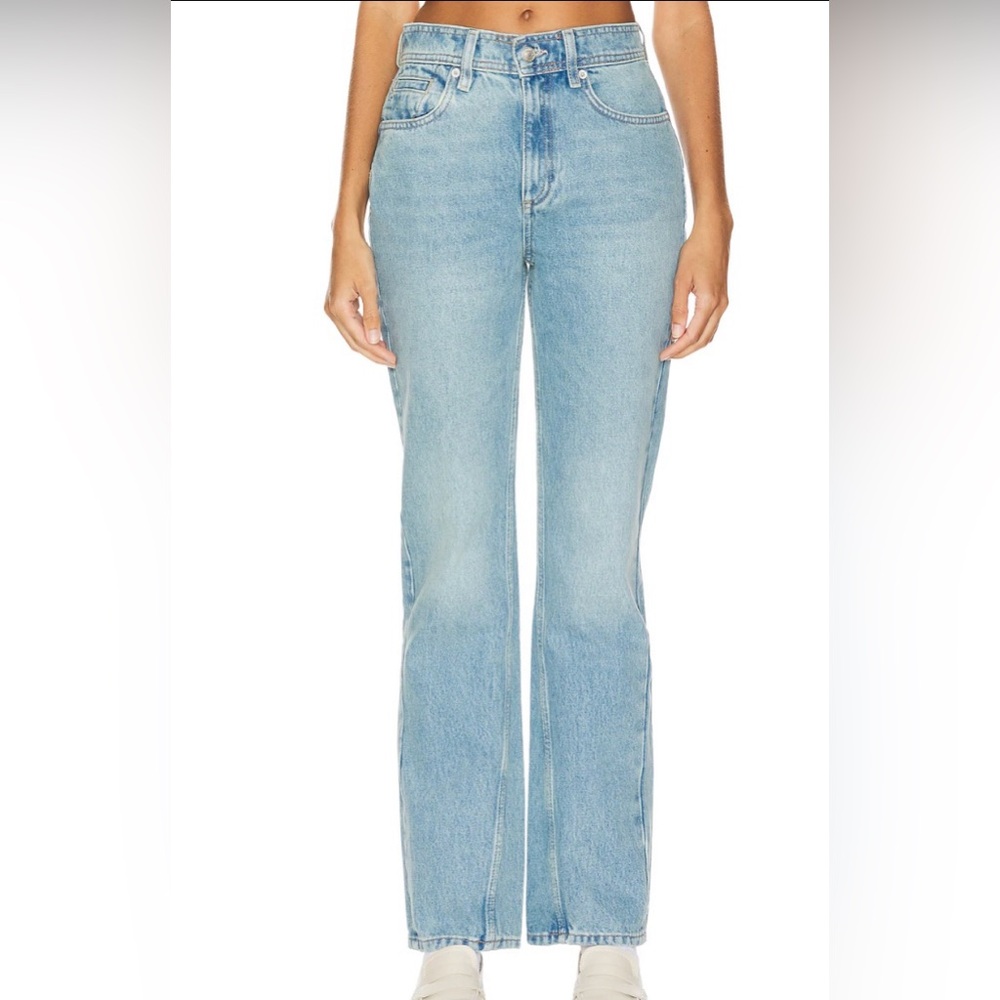 NWT💥Free People Xena high rise slim straight size 28